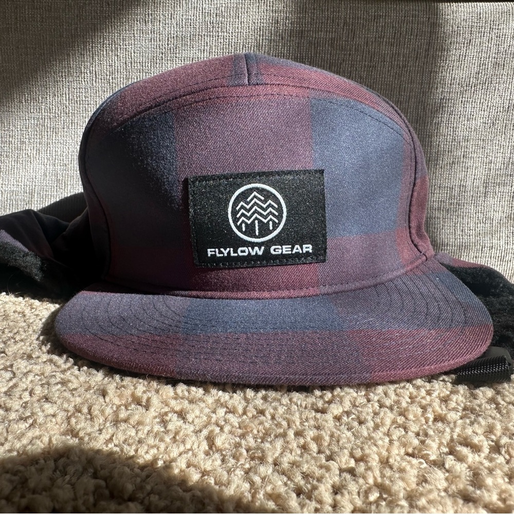 Flylow Gear Men's Plaid Hat - Purple and Black